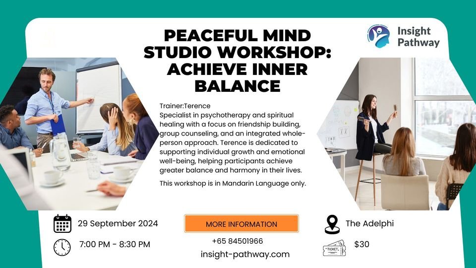 Peaceful Mind Studio Workshop: Discover Inner Peace & Mental Well-being